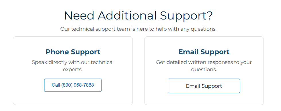 Screenshot of BankSupplies website resources page
